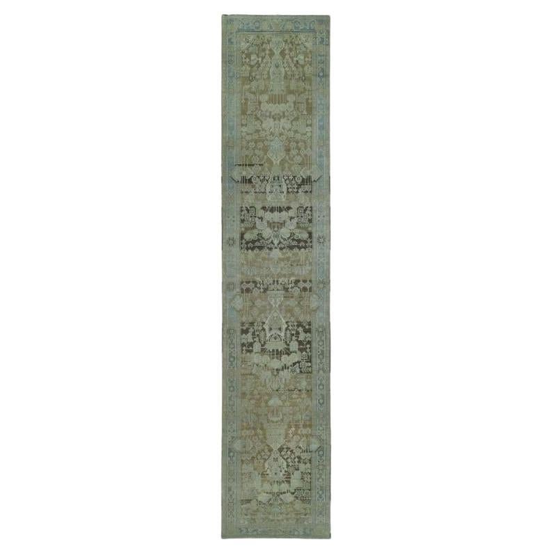 Alfombra Persa Malayer - Lana Marrón Azul Claro Topo - 97557