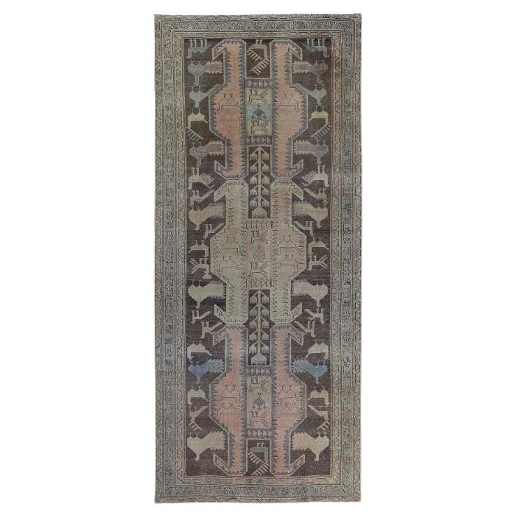 Alfombras Persas Azerbaiyán - Lana Marrón Rosa Diseño Topo - 97620