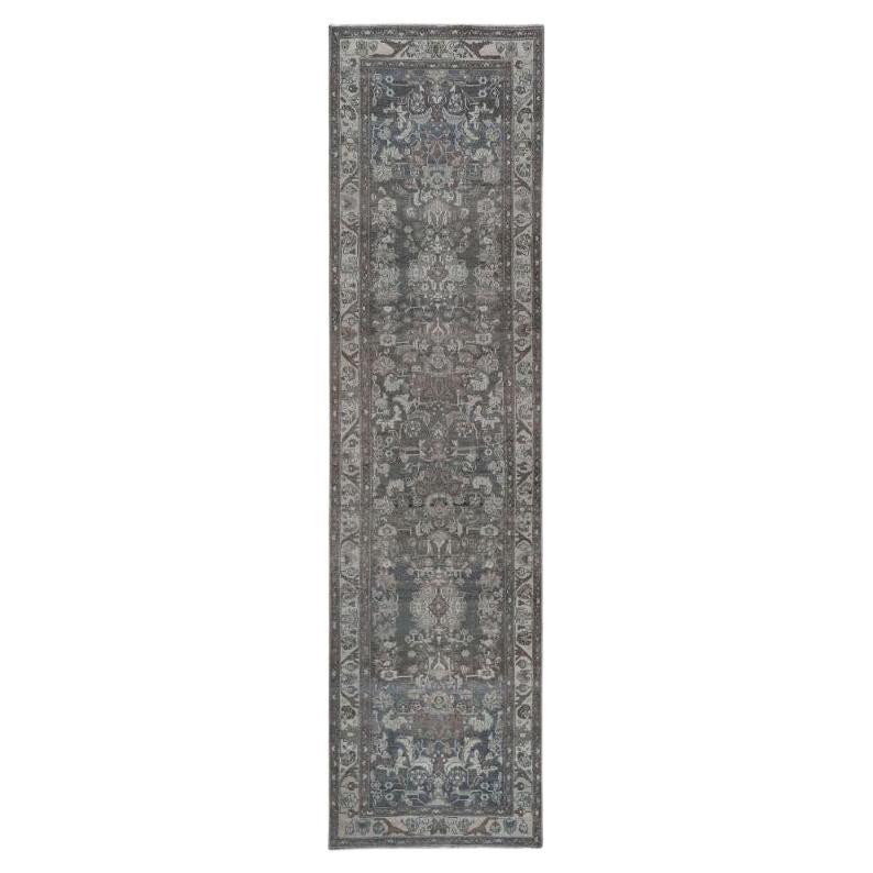 Alfombra Persa Malayer - Lana Diseño Marrón Gris - 97585