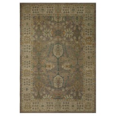 Afghanistan Oushak Area Rugs - Wolle Brown Design - 96074