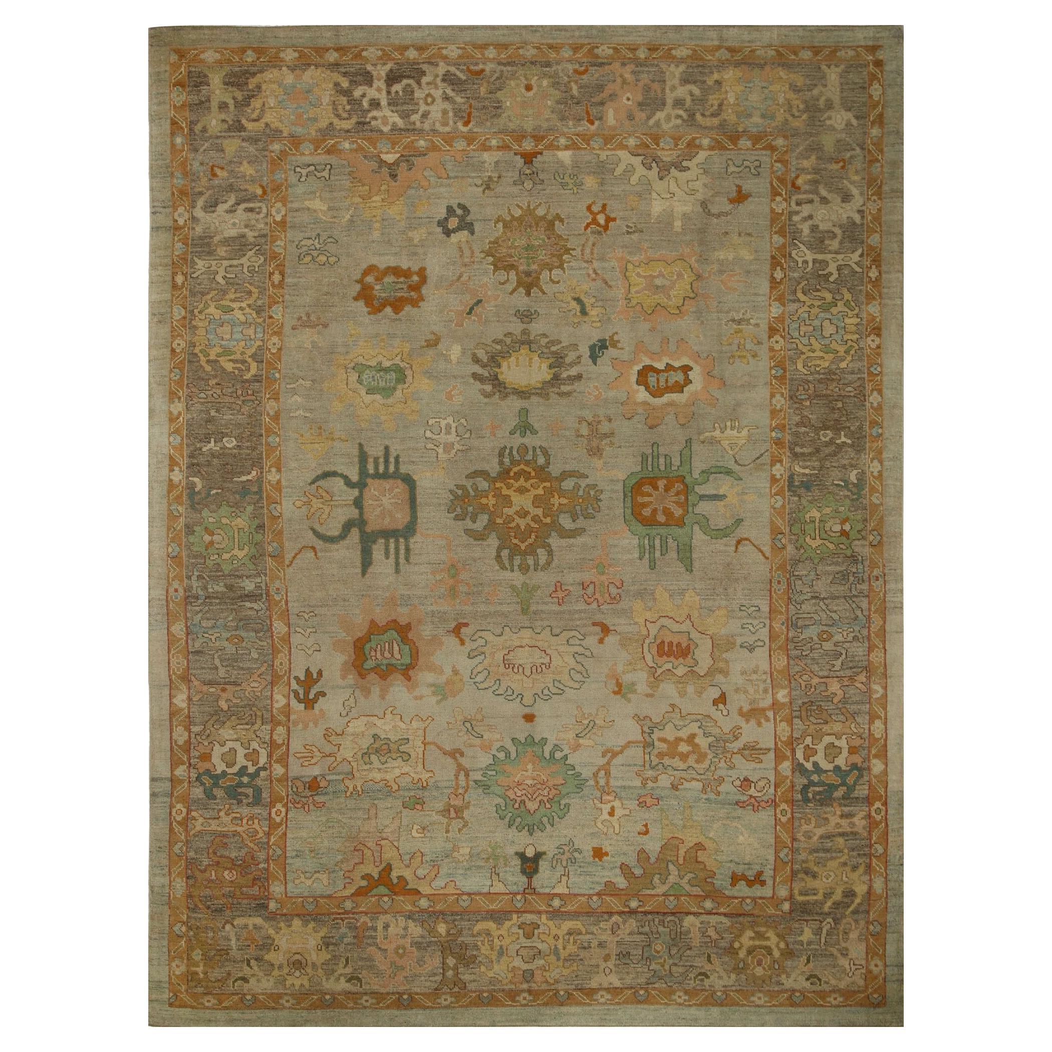 Turkey Oushak Over Size Rug - Wool Ivory Design - 96107
