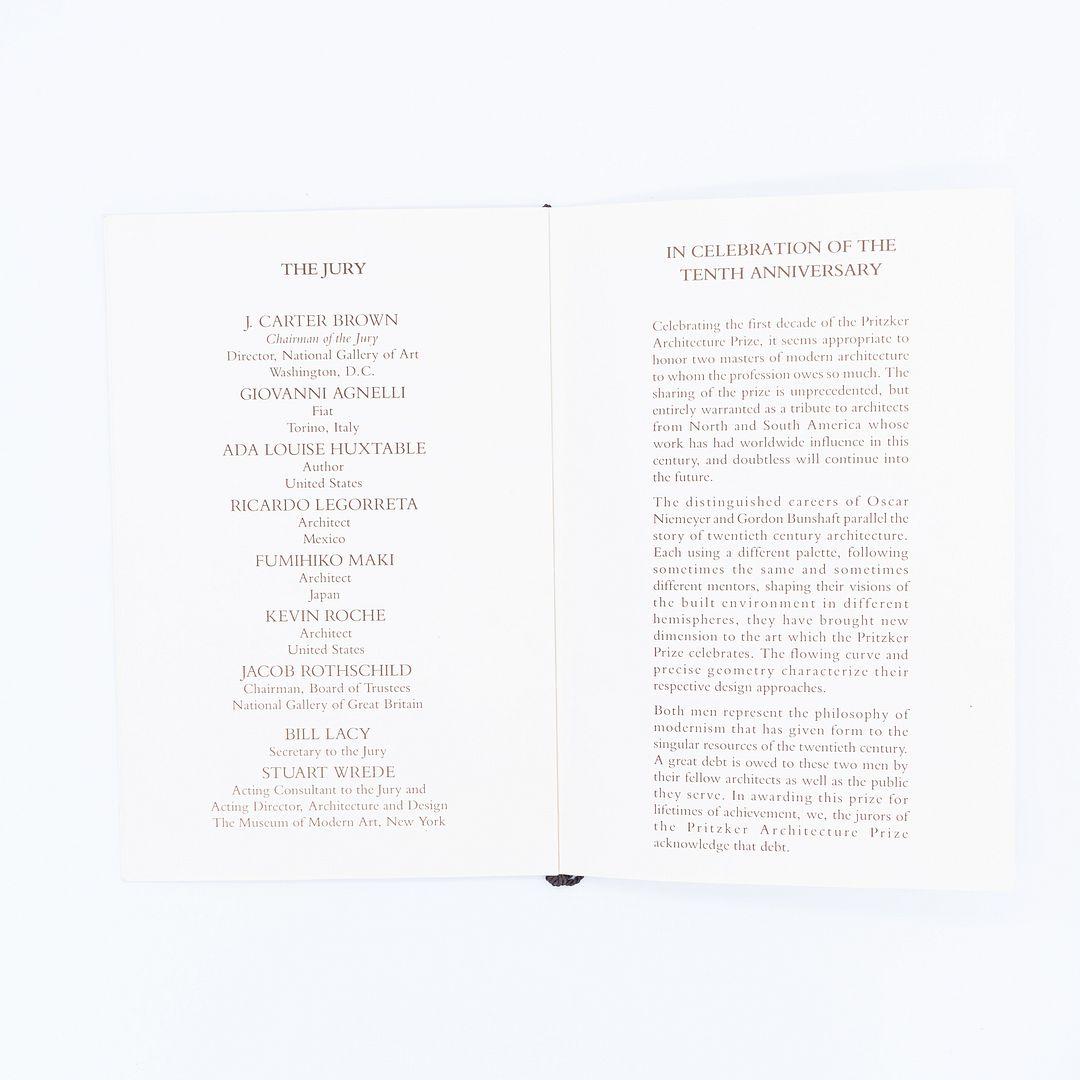 1988 Programme du prix d'architecture Pritzker de Gordon Bunshaft + invitation en vente 5