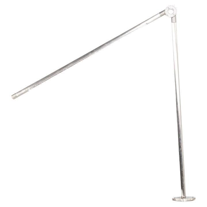 2020 Peter Bristol for Juniper Thin Task Lamp w/ Desk Inset in Satin Nickel For Sale