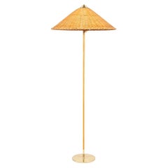 2024 Paavo Tynell for GUBI 9602 Floor Lamp "Chinese Hat" w/ Wicker Willow Shade