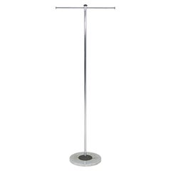 1980s Postmodern Chromed Steel Coat Rack or Clothes Hanger