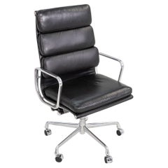 2003 Herman Miller Eames Soft Pad Executive Desk Chair in Black Leather