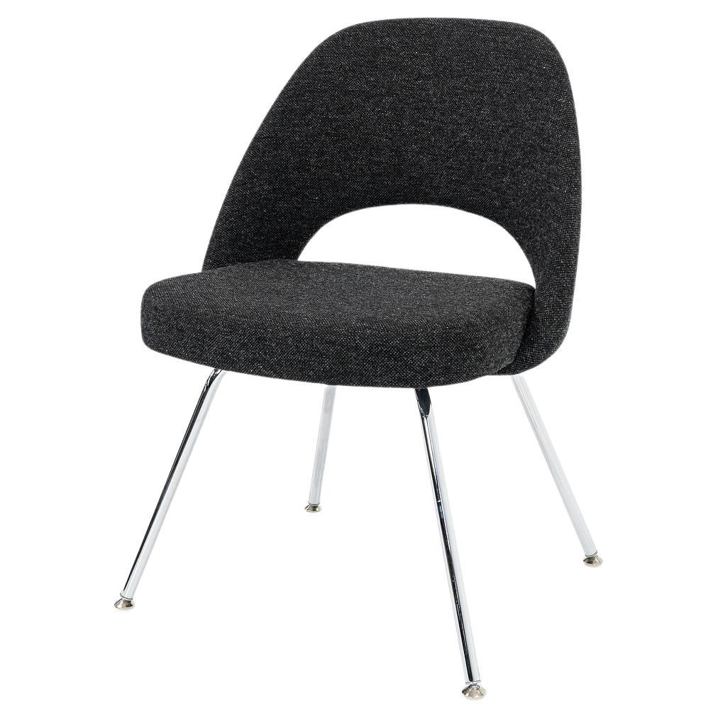 2015 Eero Saarinen for Knoll Armless Executive Side Chair in Hopsack Fabric