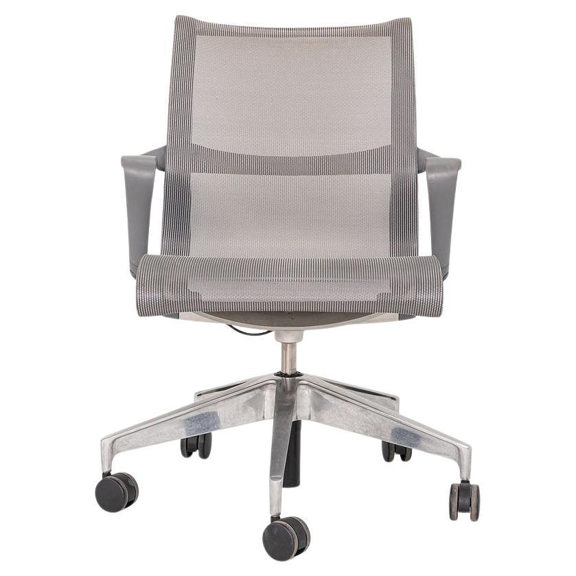2014 Studio 7.5 for Herman Miller Setu Grey Mesh Desk Chair in Grey Mesh