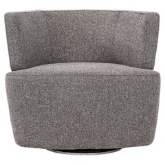 2021 Joel Swivel Lounge Chair by EOOS in Grey Felted Fabric