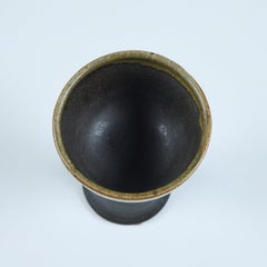 Studio Ceramic Goblet, two tone glaze