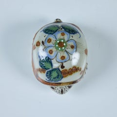 Ceramic Glazed Turtle Figure