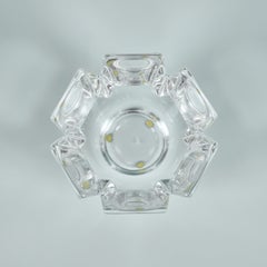 Orrefors Crystal 'Corona' Bowl by Lars Hellsten, Mid 20th century
