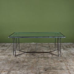 Table de salle à manger rectangulaire en bronze « Walter Lamb » pour Brown Jordan