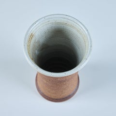 Cylindrical Stoneware Vase