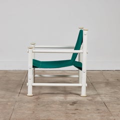 Sillón de exterior «Idyllwild» con respaldo tipo hamaca, diseñado por Jerry Johnson para Landes Inc., hacia 1968