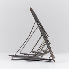 Brutalist Patinated Steel Sculpture by Ernesto Gonzalez