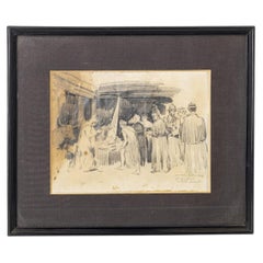 Drawing - Jose Contente - 'Presentation of the baby Jesus to the Three Wise Men'