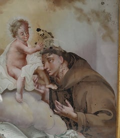 Dipinto - Sant'Antonio con il Bambino Gesù - XVIII secolo