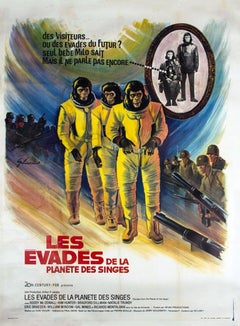 Escape From The Planet of the Apes Unframed Poster by Boris Grinsson, 1971