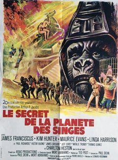 Beneath The Planet of the Apes (French) Unframed Poster by Boris Grinsson, 1970