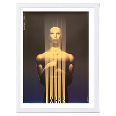 The Oscars - 67th Academy Awards White Frame Poster by Saul Bass, 1995