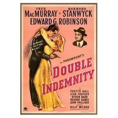 Double Indemnity Walnut Frame Poster, 1944