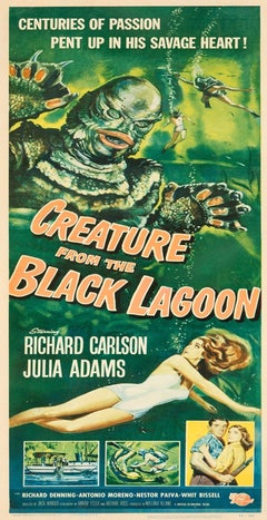 Poster senza cornice di “La creatura della laguna nera” (“The Creature”), 1954