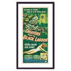 Poster con cornice nera di "La creatura della laguna nera" ("The Creature"), 1954