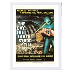 The Day the Earth Stood Still White frame Poster, 1954