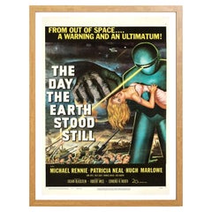 The Day the Earth Stood Still Oak Frame Poster, 1954