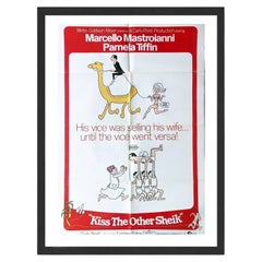 Kiss the Other Sheik Black Frame Poster, 1968