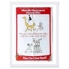 Kiss the Other Sheik White Frame Poster, 1968