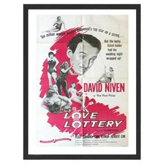 The Love Lottery Black Frame Poster, 1954