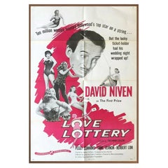 The Love Lottery Walnut Frame Poster, 1954