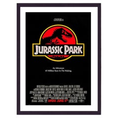 Jurassic Park Black Frame Poster by Chip Kidd, 1993