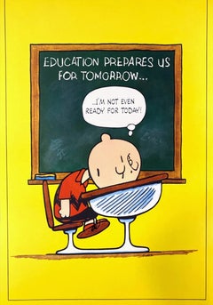 Peanuts - Póster sin enmarcar «El examen de Charlie Brown», de Charles M. Schulz, 1955