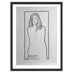 David Bowie - Plymouth Guildhall Black Frame Poster by Jim Corridan, 1972