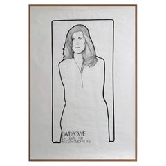 David Bowie - Plymouth Guildhall Walnut Frame Poster by Jim Corridan, 1972