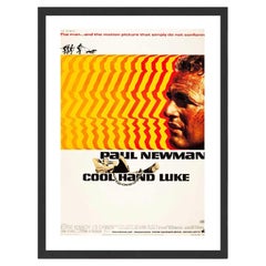 Cool Hand Luke Black Frame Poster by Bill Gold, 1967