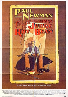 Affiche non encadrée « La vie et l'époque du juge Roy Bean » de Richard Amsel, 1972