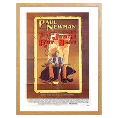 Affiche encadrée en chêne « La vie et l'époque du juge Roy Bean » de Richard Amsel, 1972