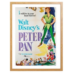 Peter-Pan-Poster mit Eichenholzrahmen, 1969