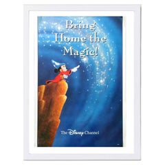 Disney Channel "Fantasia" White Frame Poster, 1998