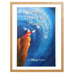 Disney Channel "Fantasia" Oak Frame Poster, 1998