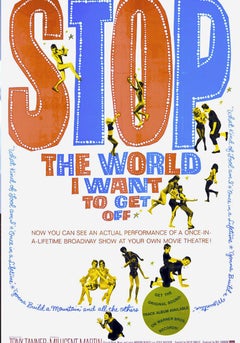 Stop the World I Want to Get Off Original Vintage Unframed Poster, 1966