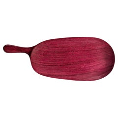 Brazilian Amazon Hardwood Serving Board, Hand-Carved from Single Roxinho Block