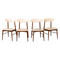 Lot de quatre chaises de salle à manger danoises modernes « Viko Baumritter » des années 1950