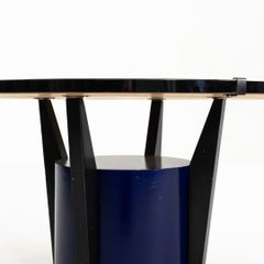 1990s Benjamin Le Postmodern Geometric Pablo Dining Table Signed 48"
