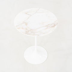 2010s Eero Saarinen for Knoll Tulip Side / End Table in Marble 16"