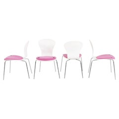 2010s Set of Four Ross Lovegrove for Knoll Sprite Armless Stacking Side Chairs